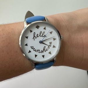 💙☀️ Kate Spade Hello Sunshine blue watch. Used, good condition. No box/battery.